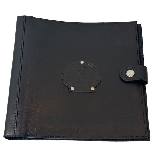 Le Cornue 1908 Document Portfolio Folder Brown Leather Recipe Menu Holder - Picture 1 of 16